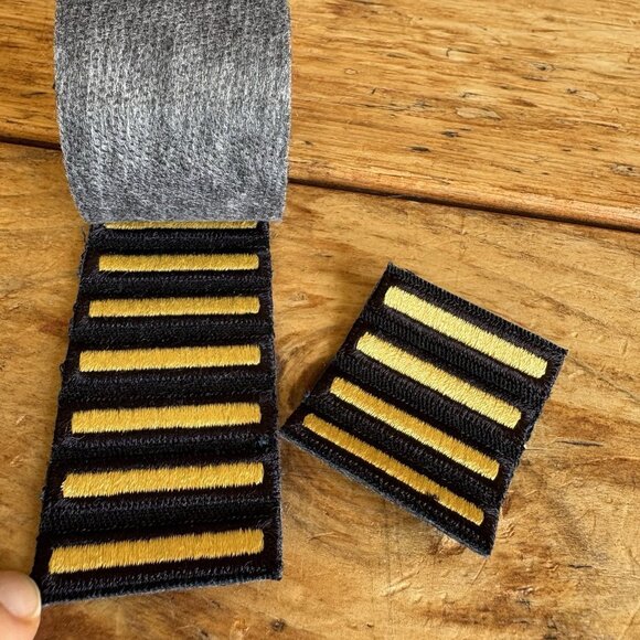 Army Overseas Bars Dress Blue LG Service Bars Strip Of 85 Bars 1.5” Long - Picture 1 of 5